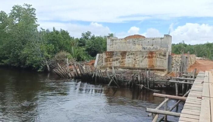 Proyek Jembatan Mangkrak di Lingga: Tiga Kali Anggaran, Hanya Dua Pondasi yang Berdiri