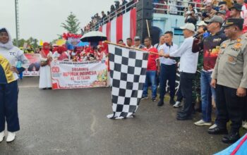 Wabup Lingga Lepas Ribuan Peserta Pawai