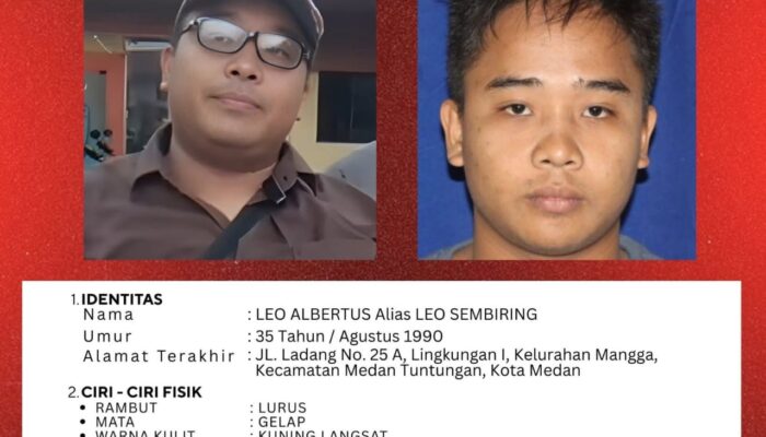 Pernah Terpidana Kasus KDRT, Leo Sembiring Kini DPO Polrestabes Medan Kasus Penganiayaan Dua Warga Dairi