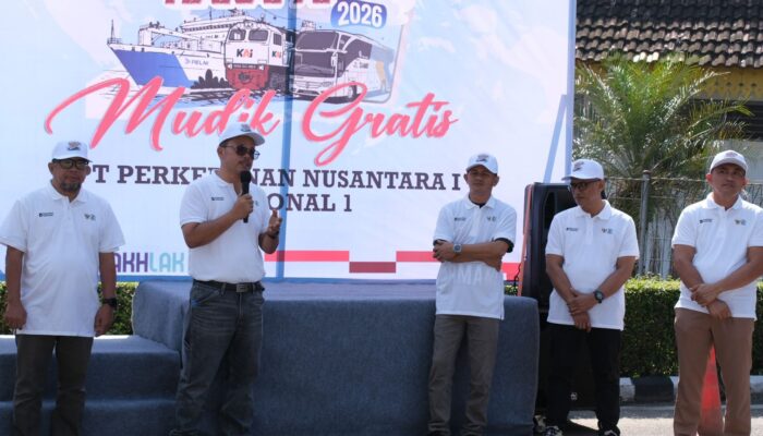 Mudik Aman Berbagi Harapan, PTPN 1 Regional 1 Lepas Tiga Bus Mudik Gratis