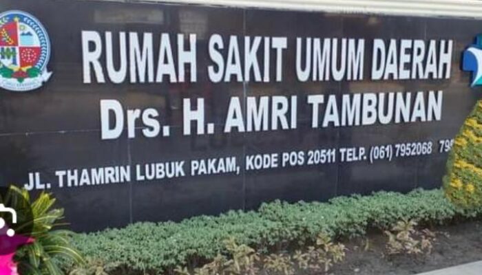 Direktur RSUD Drs H Amri Tambunan Bantah Isu Dugaan Pasien Tertahan Karna tidak Punya Biaya Berobat