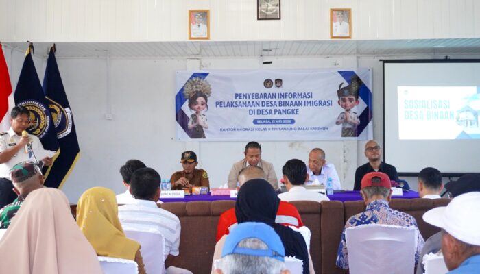 Cegah TPPO, Imigrasi Karimun Gelar Sosialisasi Program Desa Binaan