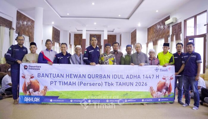 PT TIMAH Hadir untuk Masyarakat, Hewan Kurban Dibagikan ke Desa-Desa Operasional