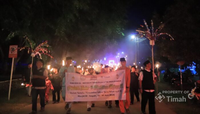 PT TIMAH Dukung Semarak Tahun Baru Islam,  Doa Bersama, Hingga Pawai Obor 