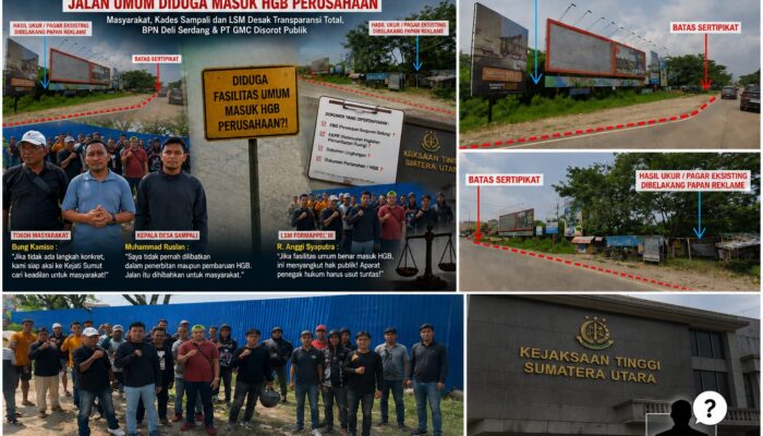 Heboh Proyek Raksasa PIC! Jalan Umum Diduga Dicaplok HGB, BPN Deli Serdang dan PT GMC Disorot Publik