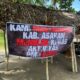 Warga Asahan Pasang Spanduk Tolak Aktivitas PMI
