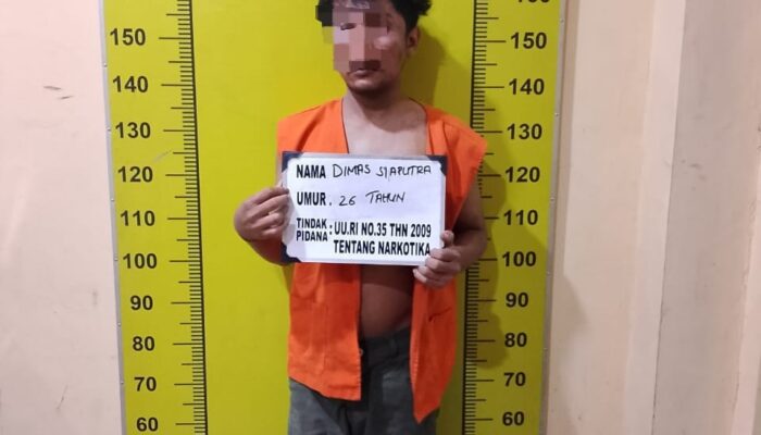 Miliki Sabu dan Coba Kabur, Seorang Pria Dibekuk Satresnarkoba Polresta Deli Serdang dan Polsek Pagar Merbau