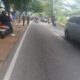 Tumpahan Oli di Jalan Raja Ali Haji Bikin Jalan Licin, Sekitar Enam Pengendara Motor Terjatuh