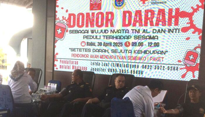 INTI Karimun, Kembali Galang Donor Darah Bersama Lanal TBK