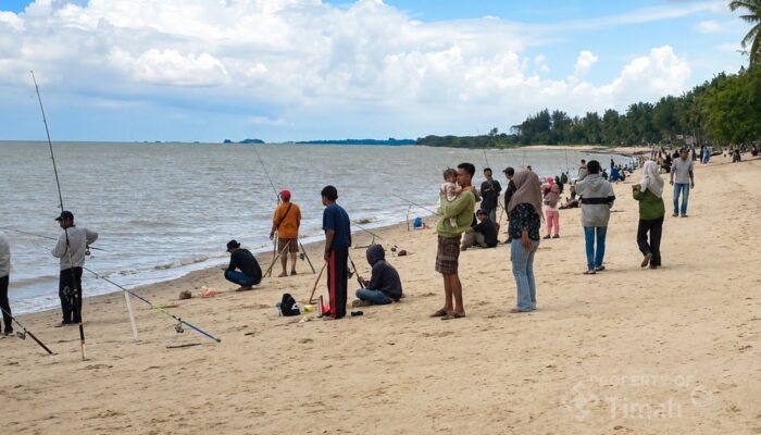 Lomba Memancing di Pantai Batu Besar Karimun, PT Timah Mendukung Sebagai Promosikan Wisata Lokal