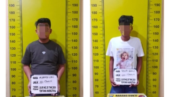 Polresta Deli Serdang Bekuk Dua orang Pengedar Narkoba di Pagar Merbau