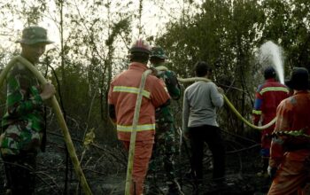 Sinergi TNI dan Tim Gabungan Berhasil Padamkan Karhutla di Desa Bukit Langkap