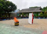 PT TIMAH Gelar Edukasi dan Simulasi Penanganan Kebakaran di Pondok Pesantren Darul Furqan