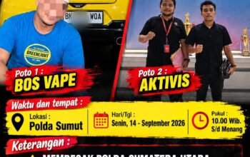 GAB Desak Polda Sumut dan Interpol Libas Jaringan Internasional Vape “Getar” di Tanjungbalai