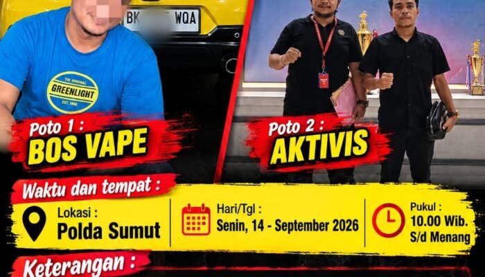 GAB Desak Polda Sumut dan Interpol Libas Jaringan Internasional Vape “Getar” di Tanjungbalai