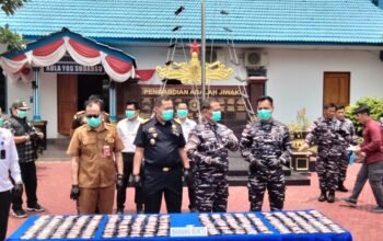 240 Cartridge Vape Jenis Narkotika Baru, Dimusnahkan Secara Di Bakar Oleh Lanal TBK