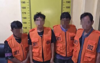 Gerebek Sarang Narkoba di Kualanamu Satresnarkoba Polresta Deli Serdang Amankan 4 Pria, Sabu 0,61 Gram Disita